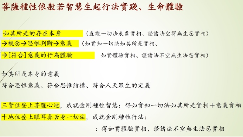 依般若智慧生起行法實踐